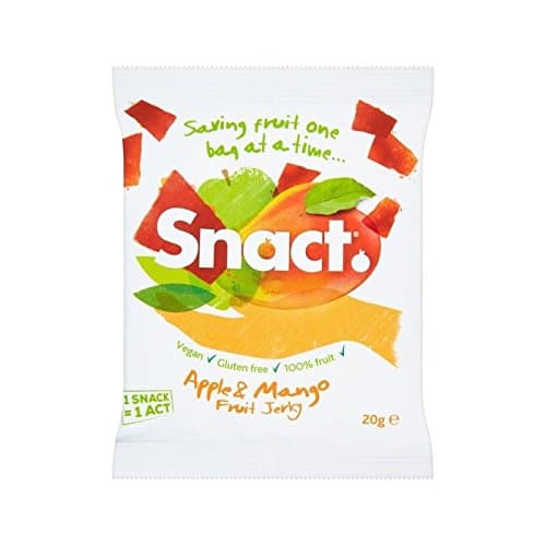 Snact Apple & Mango Fruit Jerky 20g - Pack of 2