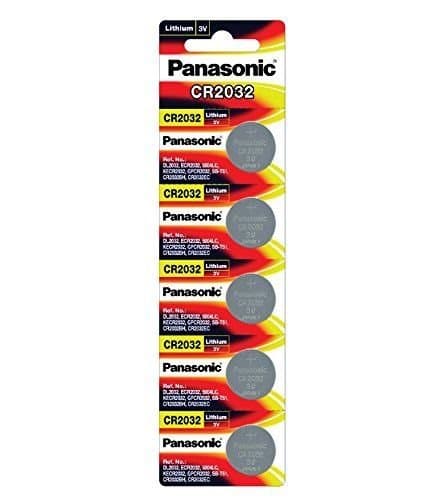 Panasonic CA 2032 3V Lithium Buttoncell Battery - 5Pcs