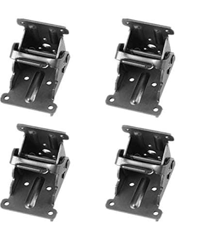 Tamu Bronze Steel Foldable Hinge Hardware Lock Extension Support for Folding Table Legs |Folding Workbench| （Set of 4 Bronze)