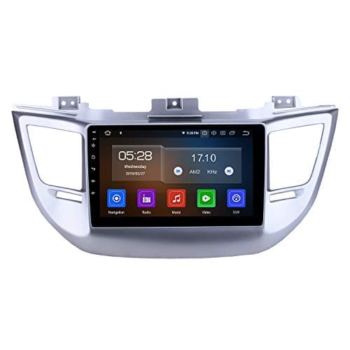 Harfey H2155L-L Android 9.0 Bluetooth Car Radio 9 inch HD Touch Screen Head Unit for 2014 2015 2016 Hyundai Tucson IX35 Stereo Upgrade GPS Navigation Support 3G 4G WiFi Digital TV Rearview Camera