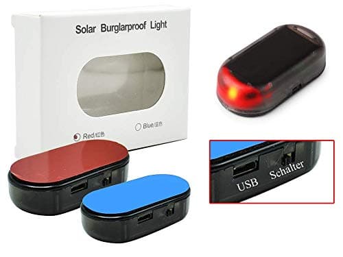 Tmac Red LED Car Alarm System Solar Dummy Imitation Security