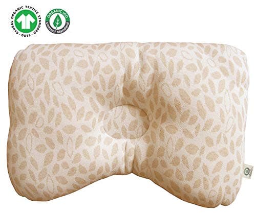 Organic Cotton Baby Protective Pillow (Basic Floral Leaves)
