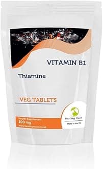 Vitamin B1 THIAMINE 100mg 180 Veg Tablets Pills Health Food Supplements Nutrition Vitamins HEALTHY MOOD