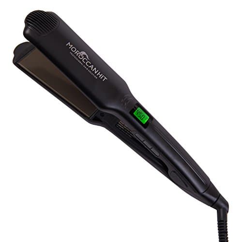 1.75-Inch Titanium Ceramic Flat Iron Hair Straightener with Variable Temp and LCD Display