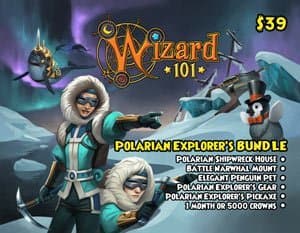 Wizard 101 The Polarian Explorer's Bundle Prepaid Game Card