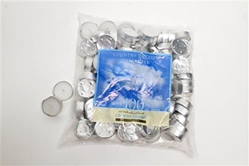 Country Dreams Unscented Tea Lights 100/Pkg-White -6 Packs-