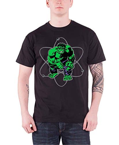 Hulk Mens T Shirt Incredible Hulk Atom Official Marvel Comics Black