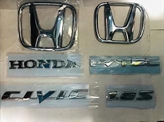 Zimba Chrome Logo Car Monogram 3D Sticker Decals for Civic 1.8s Complete Emblem Kit