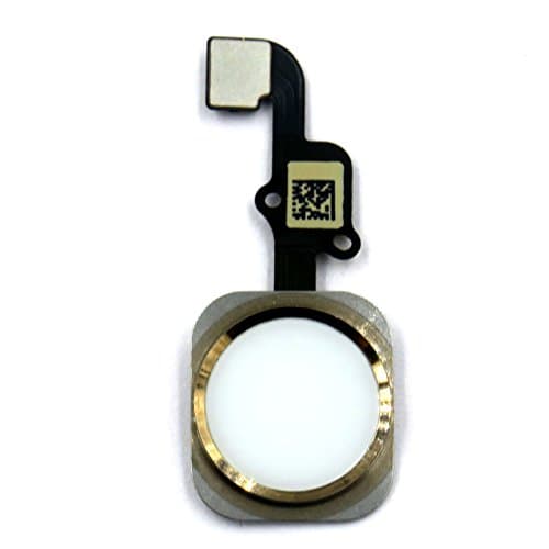 Home Button Replacement for iPhone 6 and 6 Plus with Flex Cable and Rubber Ring by Fixer (Black)