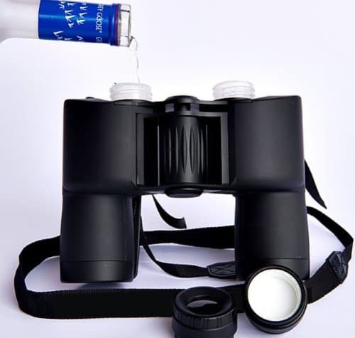 Redesigned Binocular Flask - Holds Over 16 oz (500 ml) of Alcohol - 2 Separate Chambers - Take 2 Different Liquors - Perfect For the Match!