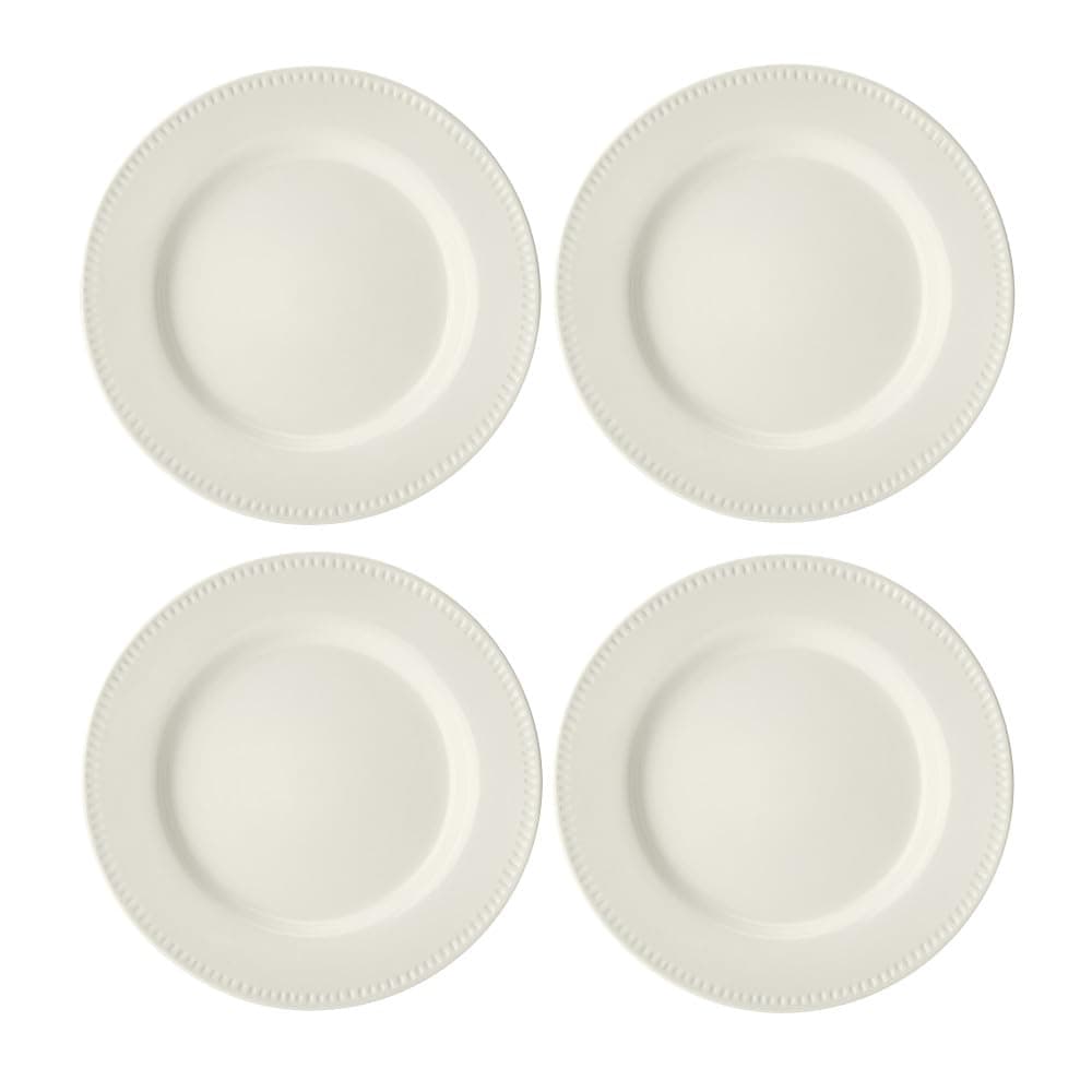 MikasaCranborne 4pc Stoneware Dinner Plate Set, 27cm, Gift Boxed