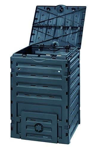 Exaco 628001 Eco-Master Polypropylene Composter, 120-Gallon, Black - Pack of 4