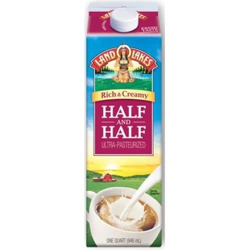 Land O Lakes Half and Half Ultra Pasteurized Coffee, 32 Ounce -- 12 per case.