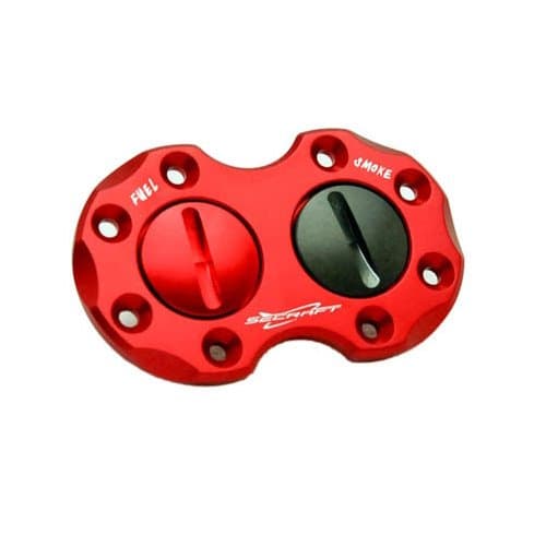 Secraft Aluminium V2 Double Fuel/Smoke Dot (Red)