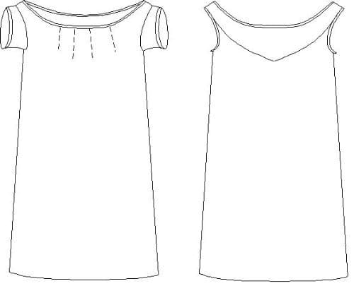 1850-1890 Ball Gown Chemise Pattern