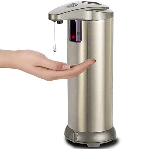 OZMI Soap Dispenser, Automatic Touchless High Capacity Soap Dispenser Equipped with Infrared Motion Sensor Waterproof Base Adjustable Switches Suitable for Bathroom Kitchen Hotel Restaurants