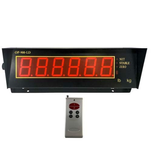 Optima Scales OP-900-LD Large Display Weighing Indicator with Remote Control