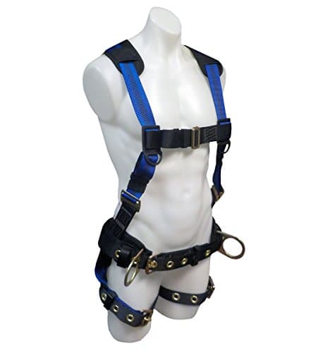 SAFEWAZE FS99160-E-M M V-line Construction 3 D-Ring Harness Grommet Leg Straps…