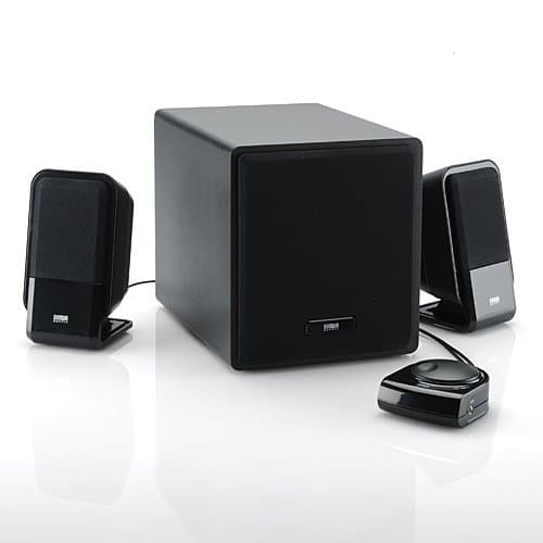 Sanwa Direct PC Speaker PC Speaker 2.1ch subwoofer high power speaker mini plug heavy bass 34W of powerful in mounted and connected 400-SP005