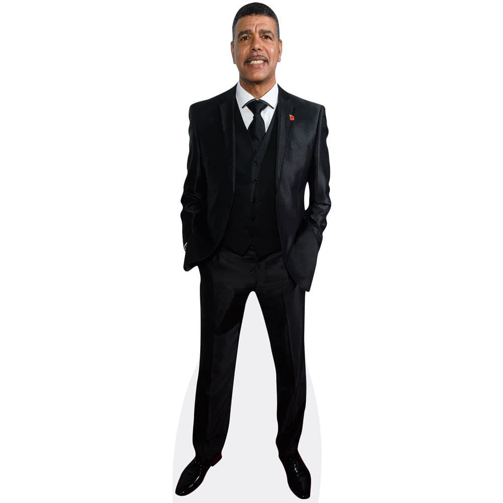 Chris Kamara (Black Suit) Life Size Cutout