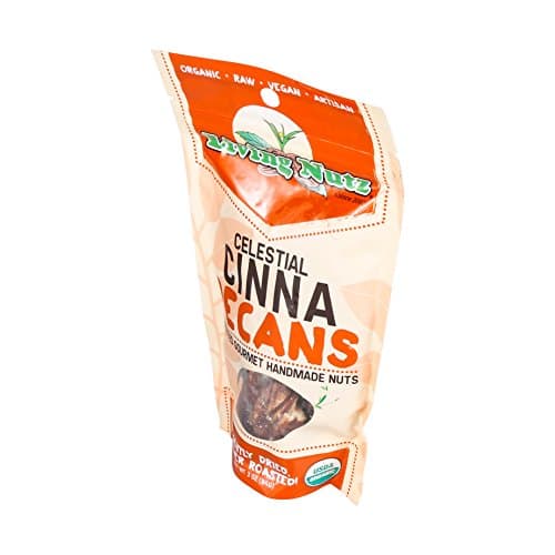 LIVING NUTZ Cinnamon Bun Pecans, 3 OZUSDA Organic