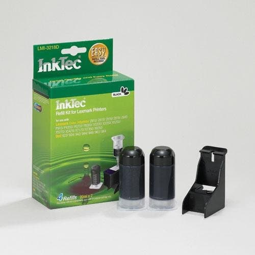 InkTec Refill Kit for Lexmark 23A, 28A, 32, and 34, Dell Series 5, 7, and 9 Inkjet Cartridges