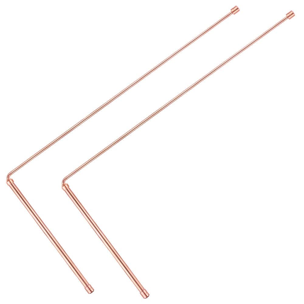 Copper Dowsing Rod 99.9% Pure Copper Divination Stick 2 Pcs Ghost Hunting Tool Divination Water Treasure Burial etc (B)