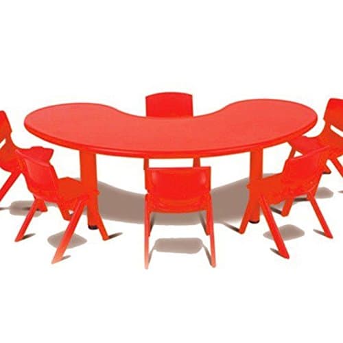 Little Fingers Strong and Sturdy School Study Moon Table Without Chair