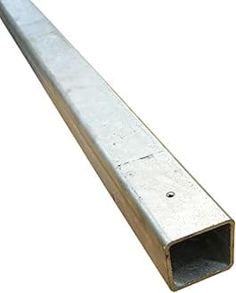 Galvanised Mild Steel Sections | Flat Bar | Square Tube | Rectangle Tube | Angle Iron (Square Tube - 40mm x 40mm x 3mm, 1000mm)