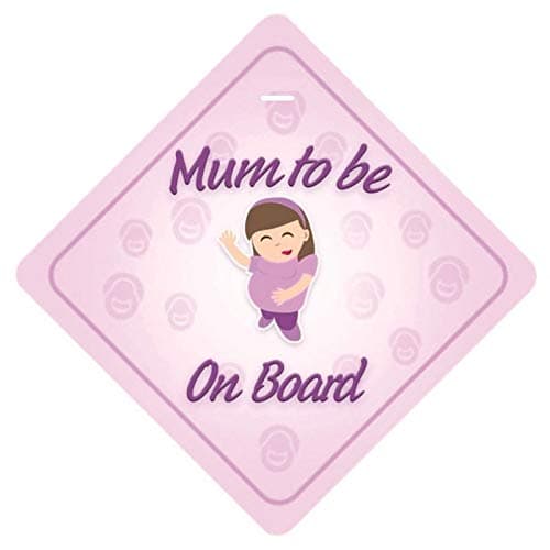 CVANU Mum to be on Board Safty Windows Car Sticker (Pack of 2) CV-140