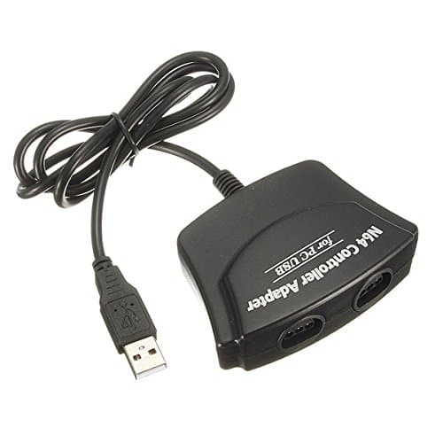 Bheem 2 Port Dual USB adapter Controller to PC for Nintendo N64
