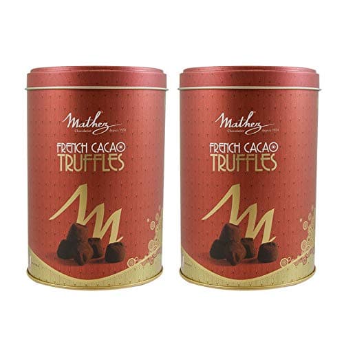 Mathez(マセズ) フレンチ プレーン トリュフ チョコレート 2缶セット