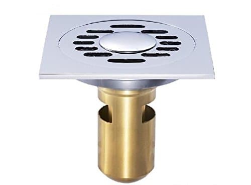 YALL Deodorant floor drain full copper floor drain double use deep water seal floor drainage square bathroom wet room shower outlet