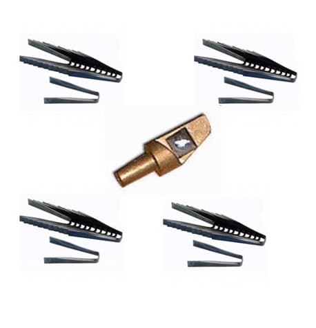 #2 Tire Groover Head and (4) #2 12-Blade Sets Combo Ideal Grooving Iron for Circle Track, Off-Road, Trucks, Motorcycles, Late Model, Modified, Street Stock, Sprint Cars