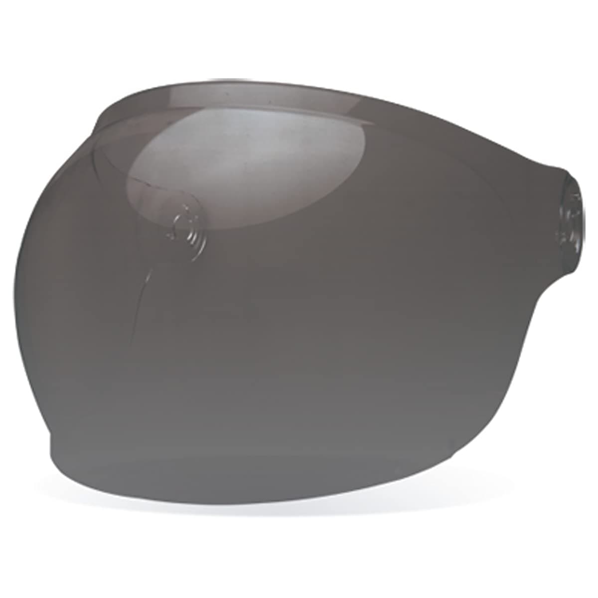 Powersports Bullitt Bubble Shield Dark Smoke - Black Tab One Size