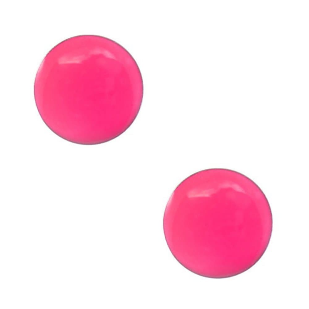 STUDEXTiny Tips 5mm Neon Pink Button Stainless Steel Childrens Hypo-allergenic Stud Earrings