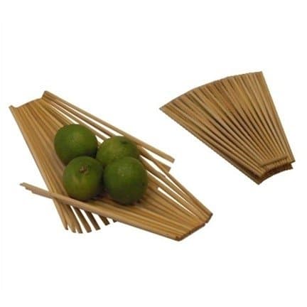Chopstick Folding Basket - Small, Tea Stained