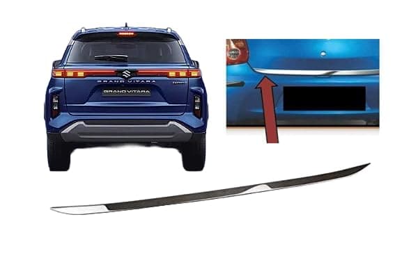 Auto C Silver Chrome Dicky Patti/Chrome Garnish for Boot/Diggi Patti for Maruti Suzuki Grand Vitara | Diggi Patti | Silver Crome Garnish for Maruti Suzuki Grand Vitara