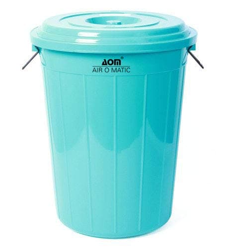 AIR O MATIC 100 LTR Multi Colour with Lid Multipurpose Plastic Storage Bucket Drum (Pack of 1)