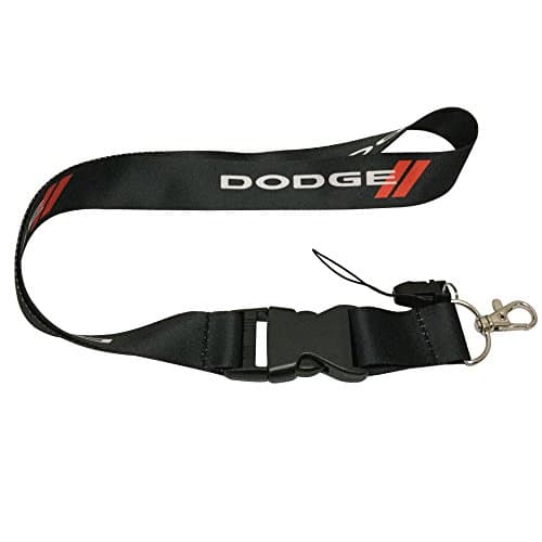 1pcs Black Color USA Ship New Quick Release Neck Strap Lanyard Keychain Keyring Car Keys House Keys ID Badges Card for Dodge Design