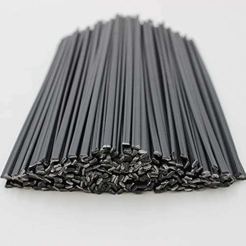 40PCS Polypropylene PP Plastic Welding Rods - 250mm Length ,2.5mm Width x 5mm Height (Black)