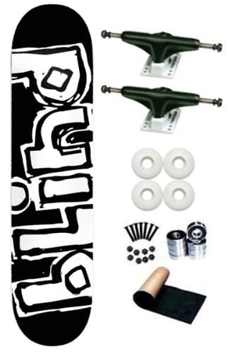 Blind Black/White OG Logo 8.0 Skateboard Deck Complete