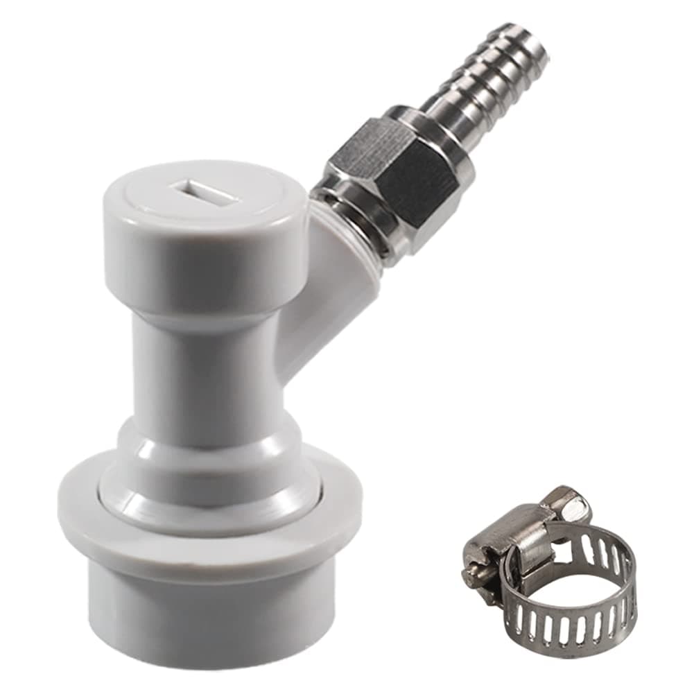 PERA Ball Lock MFL Dis-Connect Set with Swivel Nuts 5/16 Gas Barbed with clamp