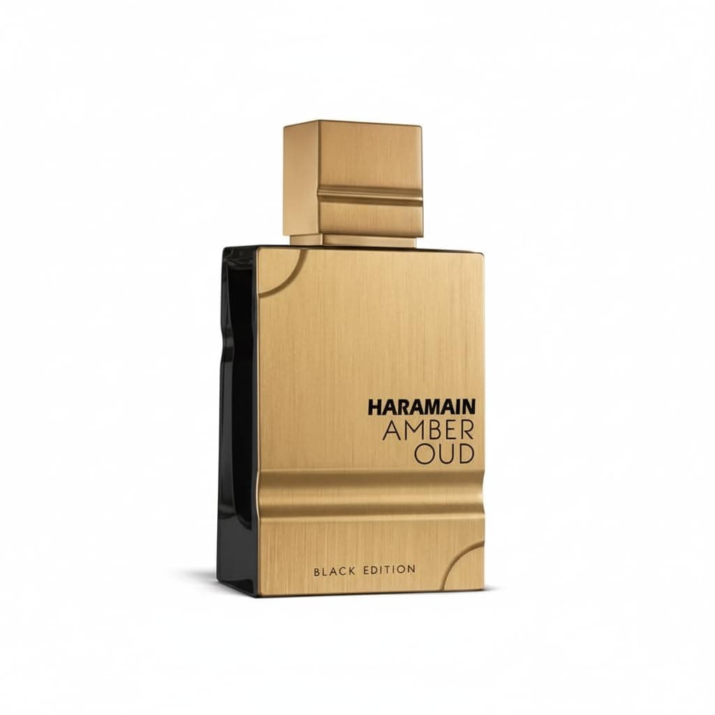 Al Haramain Amber Oud Black Edition Eau de Perfume Spray for Unisex, 2.0 Ounce