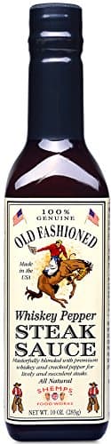 Old Fashioned Whiskey Pepper Steak Sauce, 10 oz (4 Pack)