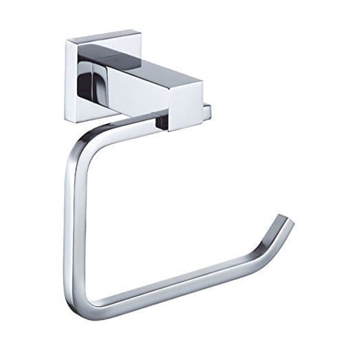 Konhard WY64107 Solid Brass Toilet Roll Holder, Chrome