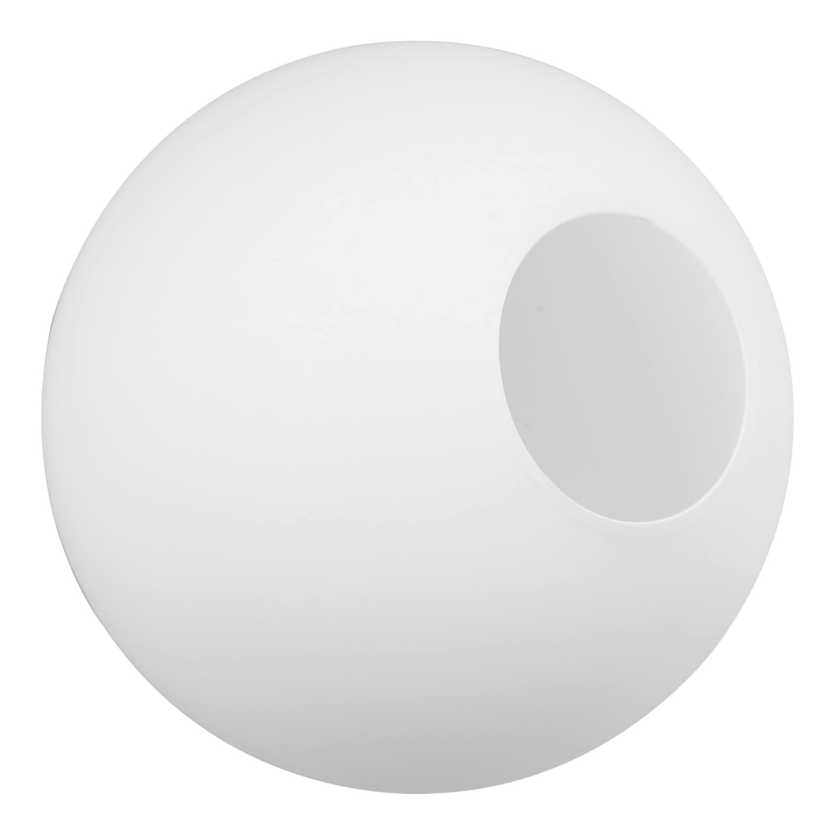 OSALADI Frosted Glass Globe Lamp Shades Replacement, White Round Glass Lampshade Cover for Pendant Chandelier, Light Fixture Replacement for Wall Sconce Ceiling Light, 2.8 Inch Hole Diameter