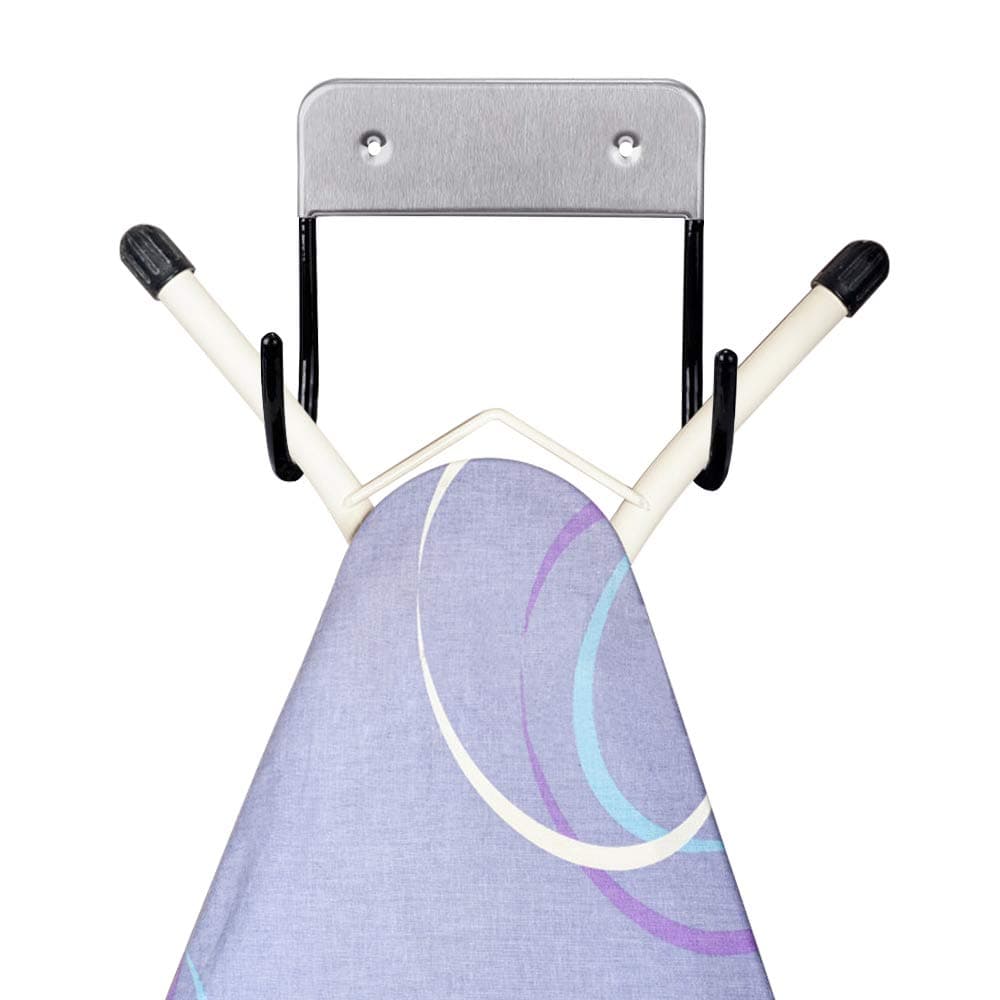 CODIRATO Ironing Board Hanger Wall Mounted Ironing Board Holder, Perfect Wall Mounting Iron Storage Solution