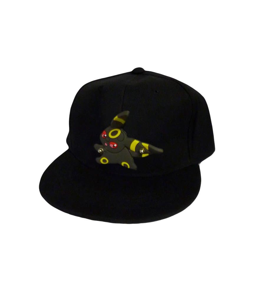 Pokemon: Black Snapback Baseball Hat - Diecut Umbreon