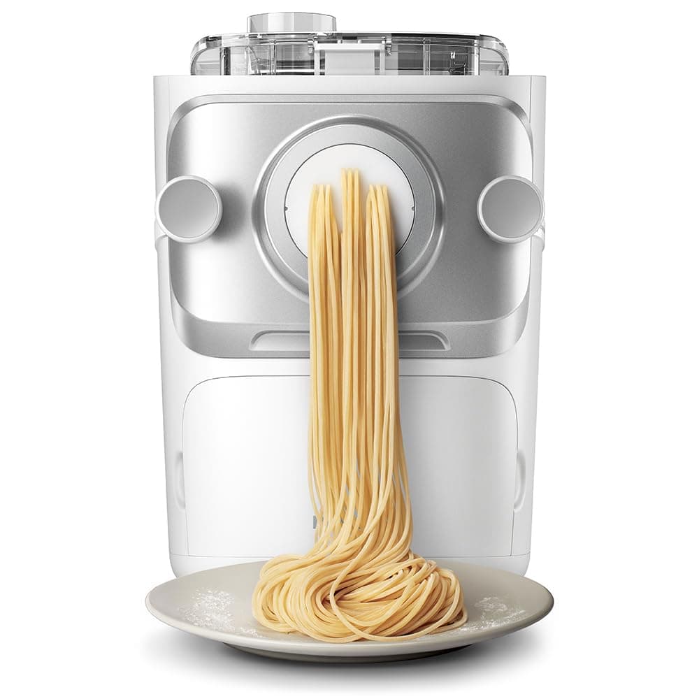 Philips Pasta Machine Series 7000 - ProExtrude Technology, Fully Automatic, Perfect Mixing Technology, 6 Moulding Discs, White (HR2660/00)